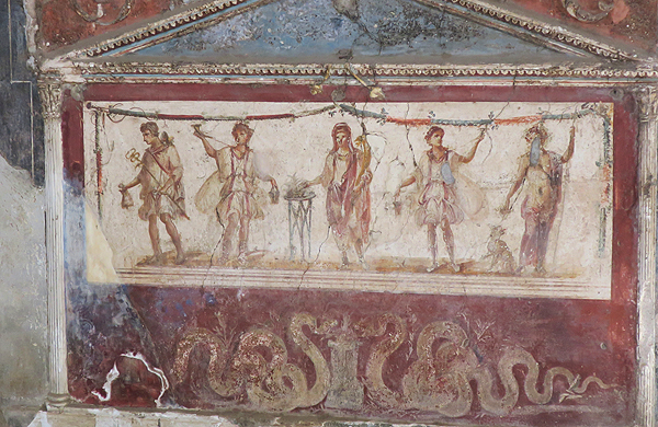 Fresken in Pompeji