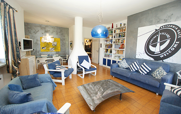 Wohnzimmer in der Casa dello Zio Alferio